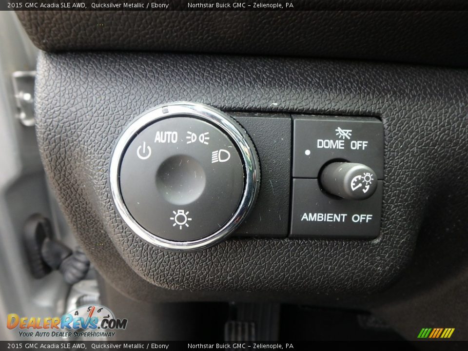 2015 GMC Acadia SLE AWD Quicksilver Metallic / Ebony Photo #25