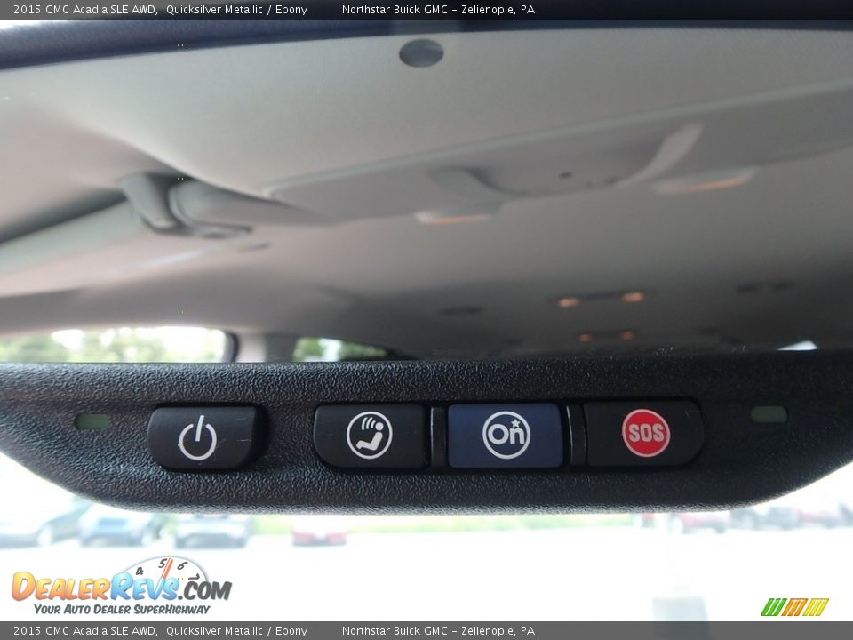 2015 GMC Acadia SLE AWD Quicksilver Metallic / Ebony Photo #29