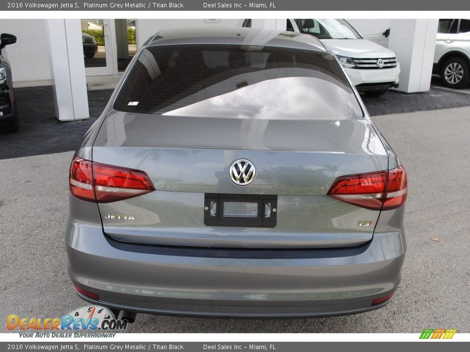 2016 Volkswagen Jetta S Platinum Grey Metallic / Titan Black Photo #8