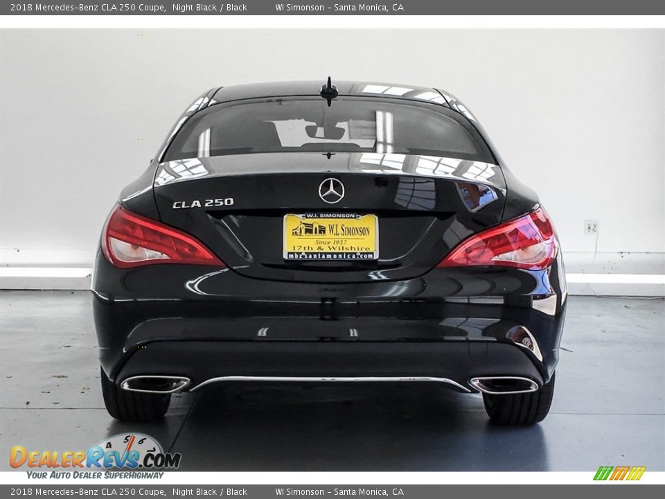 2018 Mercedes-Benz CLA 250 Coupe Night Black / Black Photo #4