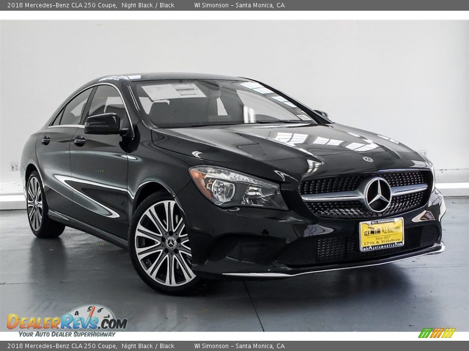 2018 Mercedes-Benz CLA 250 Coupe Night Black / Black Photo #12