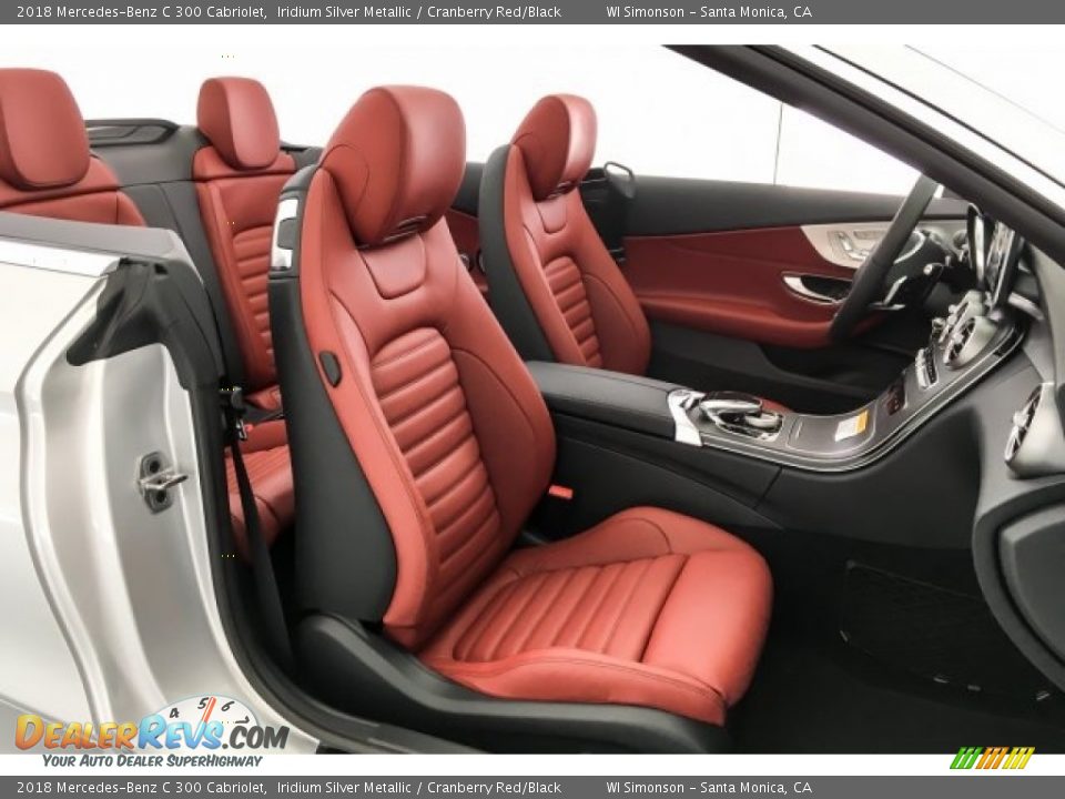2018 Mercedes-Benz C 300 Cabriolet Iridium Silver Metallic / Cranberry Red/Black Photo #2