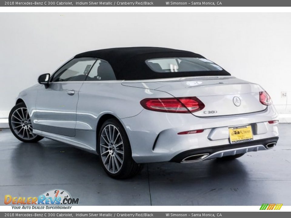 2018 Mercedes-Benz C 300 Cabriolet Iridium Silver Metallic / Cranberry Red/Black Photo #3