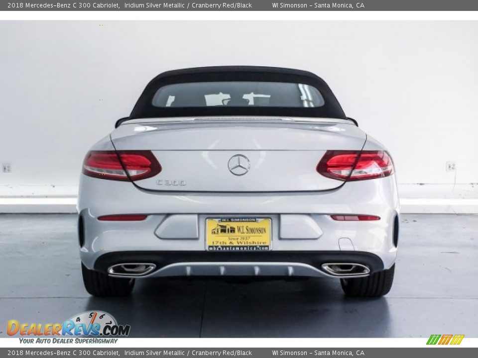 2018 Mercedes-Benz C 300 Cabriolet Iridium Silver Metallic / Cranberry Red/Black Photo #4