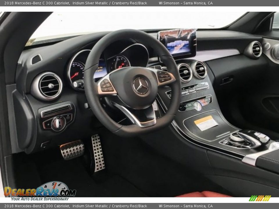 2018 Mercedes-Benz C 300 Cabriolet Iridium Silver Metallic / Cranberry Red/Black Photo #5