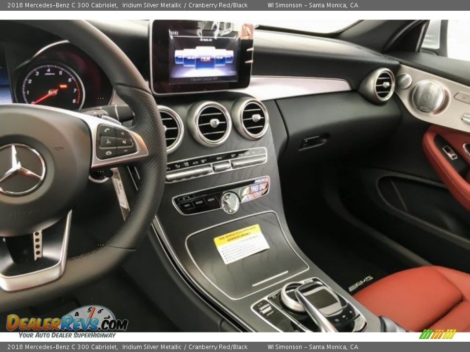2018 Mercedes-Benz C 300 Cabriolet Iridium Silver Metallic / Cranberry Red/Black Photo #6