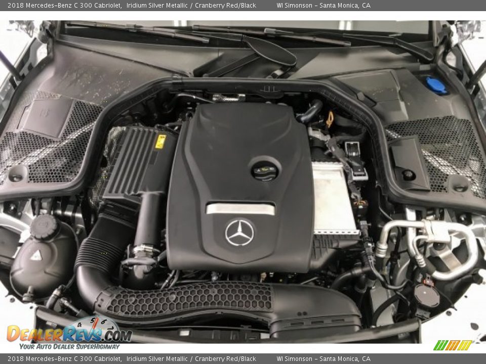 2018 Mercedes-Benz C 300 Cabriolet Iridium Silver Metallic / Cranberry Red/Black Photo #8