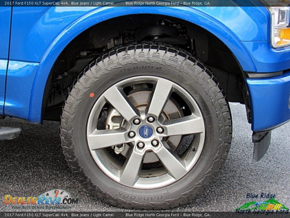 2017 Ford F150 XLT SuperCab 4x4 Blue Jeans / Light Camel Photo #9