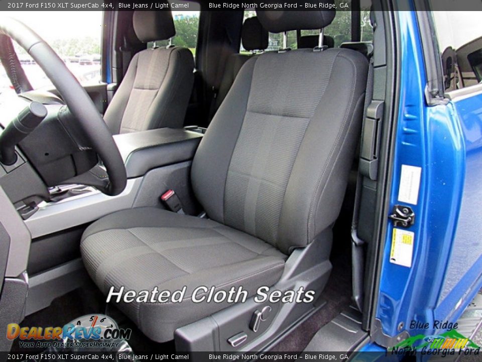 2017 Ford F150 XLT SuperCab 4x4 Blue Jeans / Light Camel Photo #10
