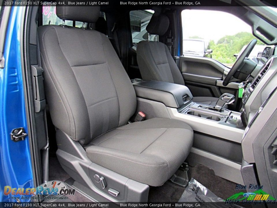 2017 Ford F150 XLT SuperCab 4x4 Blue Jeans / Light Camel Photo #11