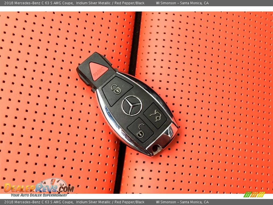 2018 Mercedes-Benz C 63 S AMG Coupe Iridium Silver Metallic / Red Pepper/Black Photo #11