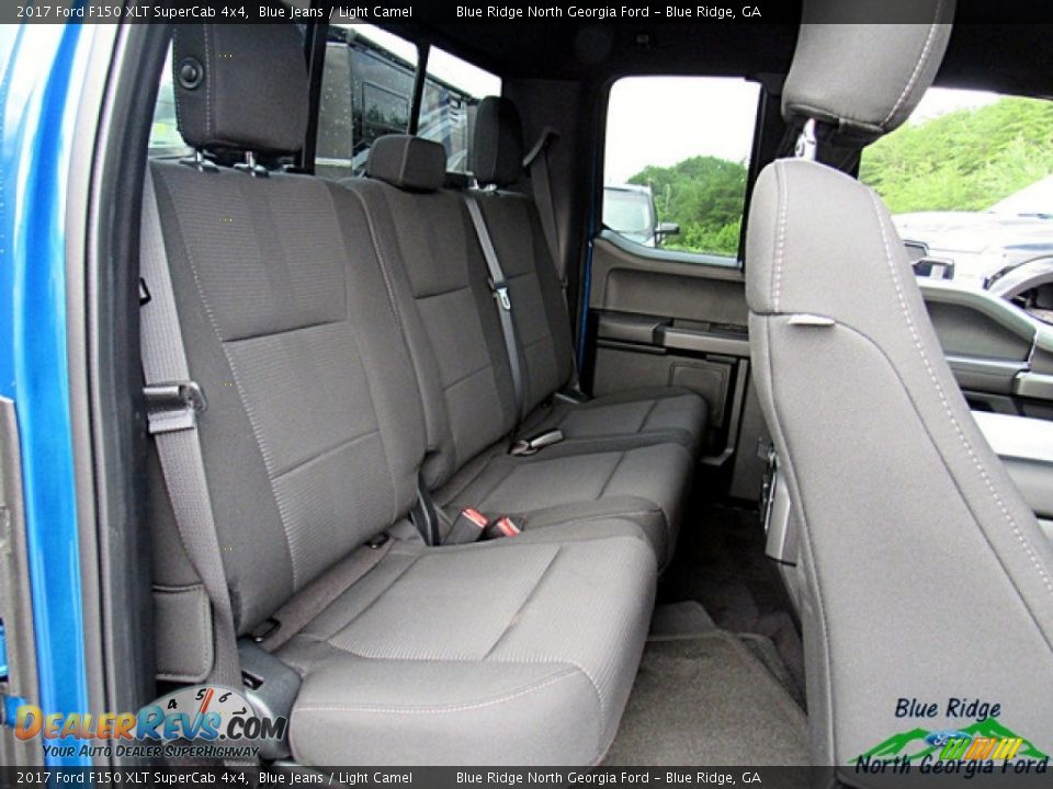 2017 Ford F150 XLT SuperCab 4x4 Blue Jeans / Light Camel Photo #14