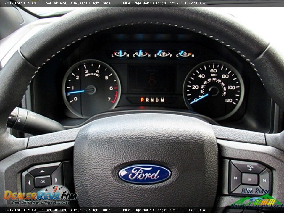 2017 Ford F150 XLT SuperCab 4x4 Blue Jeans / Light Camel Photo #16