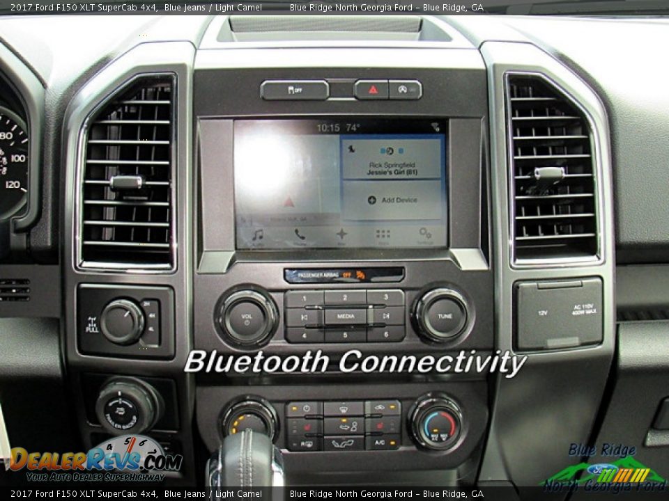 2017 Ford F150 XLT SuperCab 4x4 Blue Jeans / Light Camel Photo #17