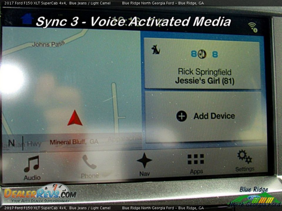 2017 Ford F150 XLT SuperCab 4x4 Blue Jeans / Light Camel Photo #18