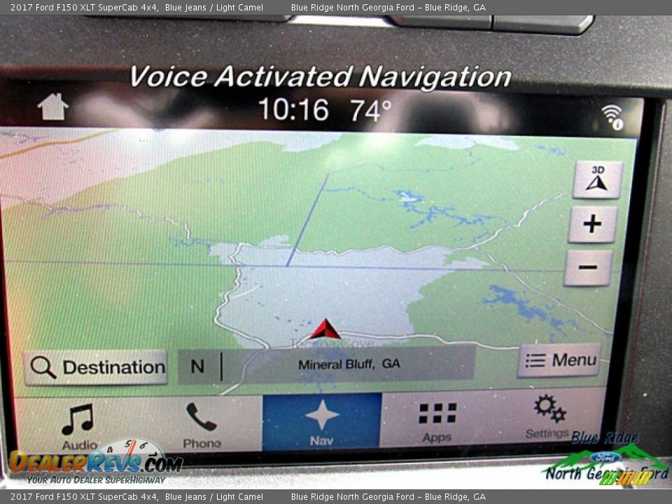 2017 Ford F150 XLT SuperCab 4x4 Blue Jeans / Light Camel Photo #19