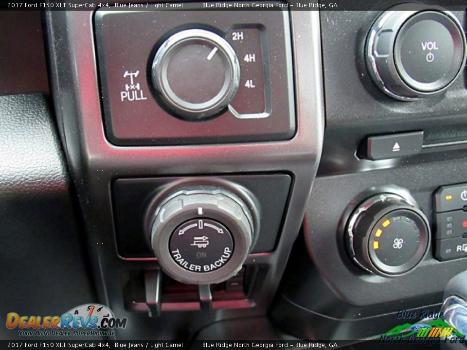 2017 Ford F150 XLT SuperCab 4x4 Blue Jeans / Light Camel Photo #22