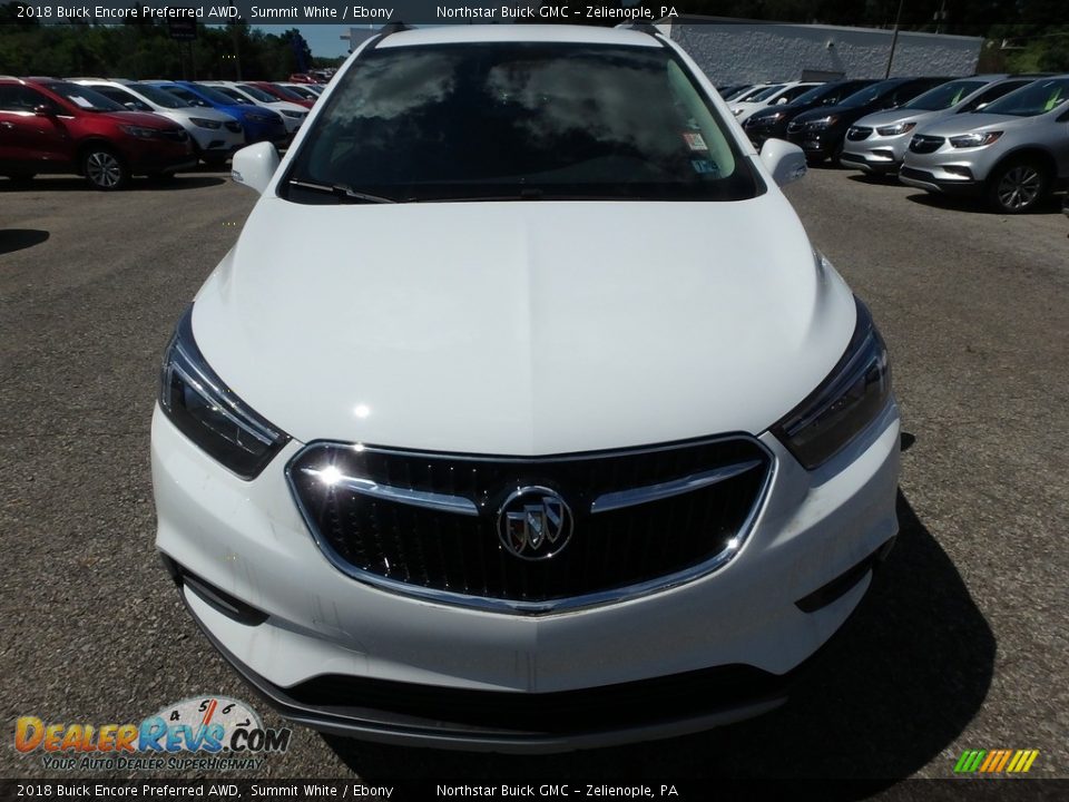 2018 Buick Encore Preferred AWD Summit White / Ebony Photo #2