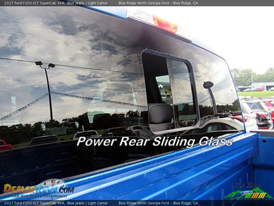 2017 Ford F150 XLT SuperCab 4x4 Blue Jeans / Light Camel Photo #25