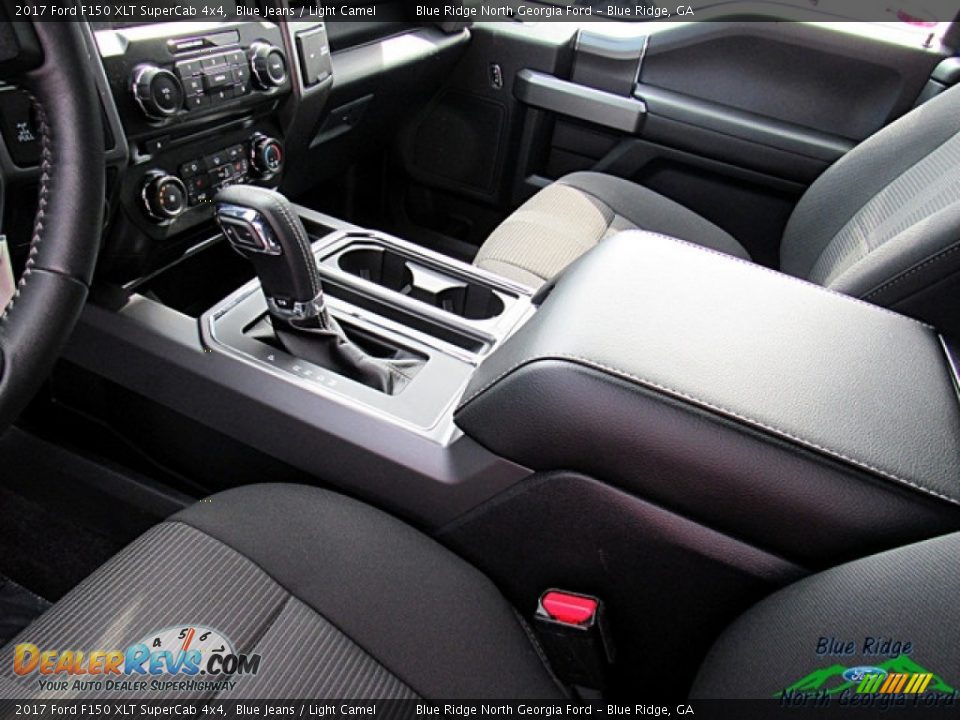2017 Ford F150 XLT SuperCab 4x4 Blue Jeans / Light Camel Photo #26