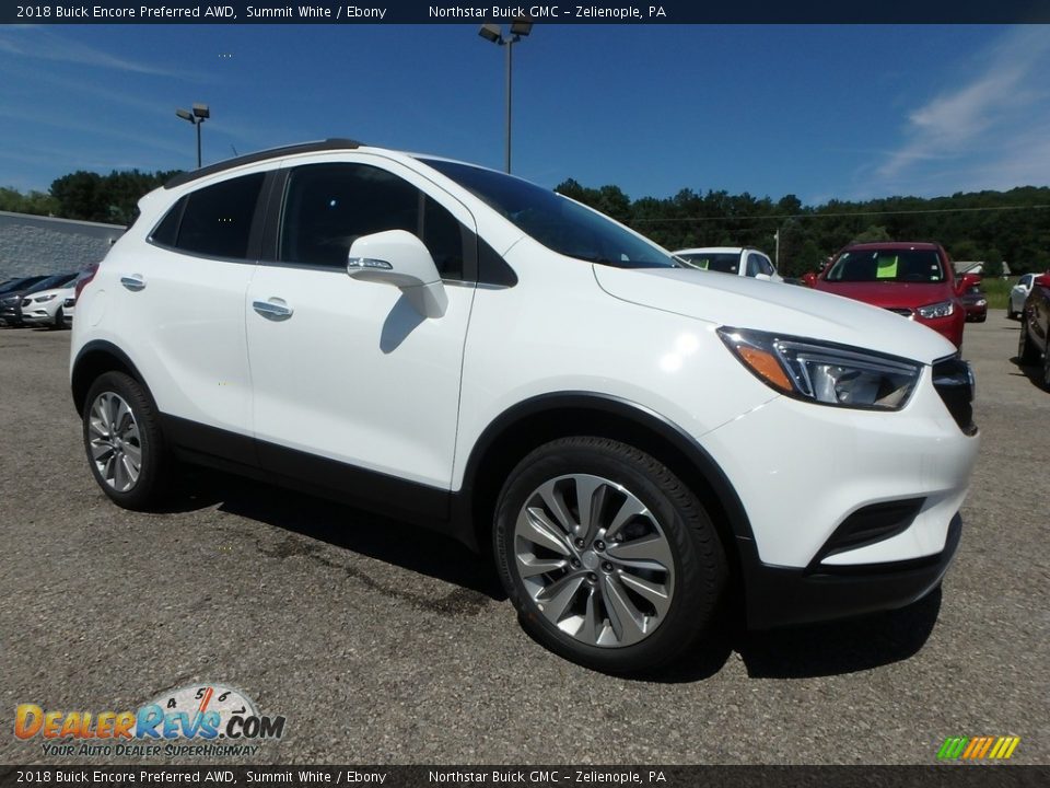2018 Buick Encore Preferred AWD Summit White / Ebony Photo #3
