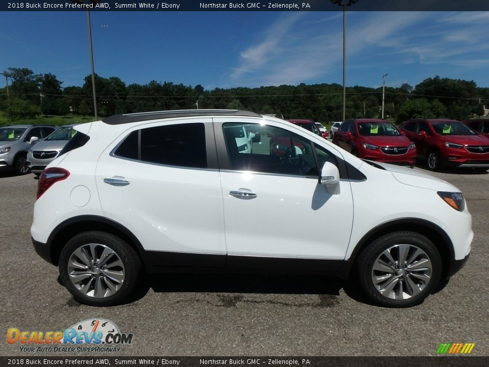 2018 Buick Encore Preferred AWD Summit White / Ebony Photo #4