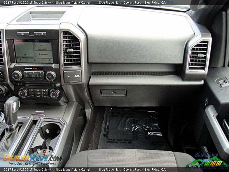 2017 Ford F150 XLT SuperCab 4x4 Blue Jeans / Light Camel Photo #29