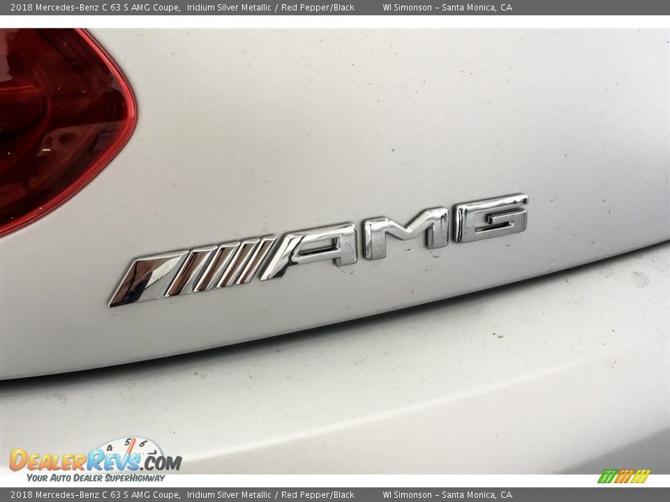 2018 Mercedes-Benz C 63 S AMG Coupe Iridium Silver Metallic / Red Pepper/Black Photo #26