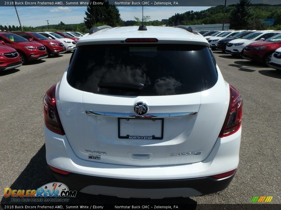 2018 Buick Encore Preferred AWD Summit White / Ebony Photo #6