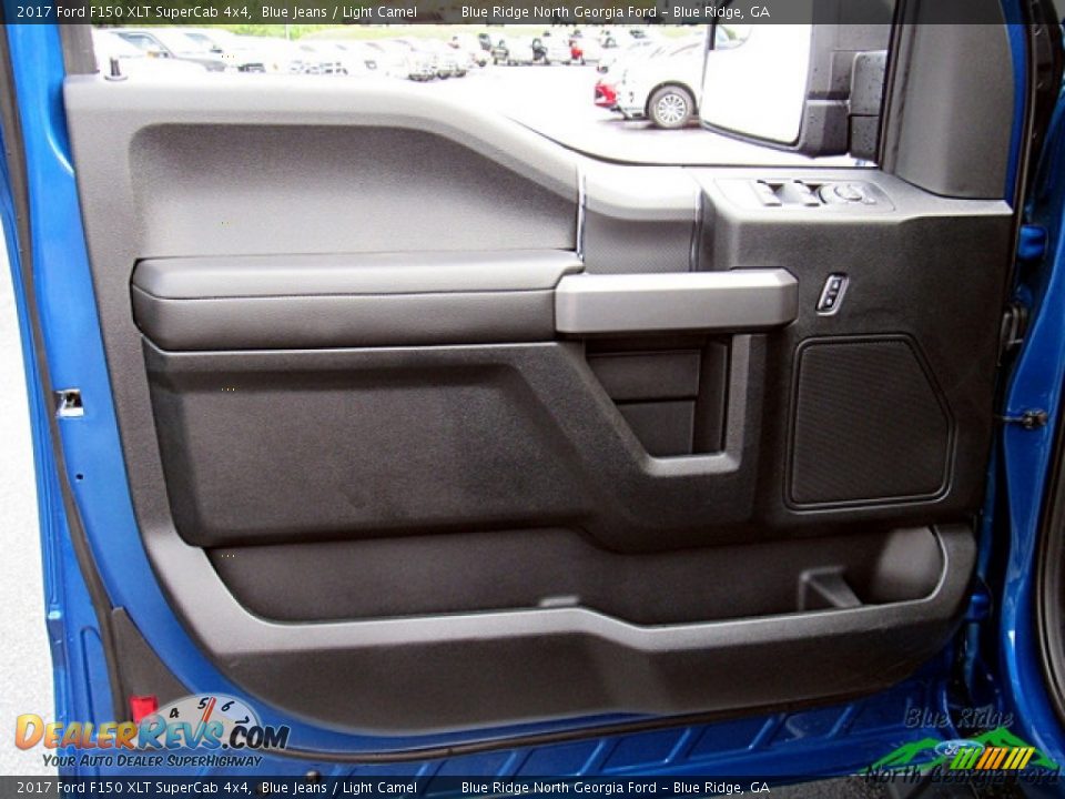 2017 Ford F150 XLT SuperCab 4x4 Blue Jeans / Light Camel Photo #31