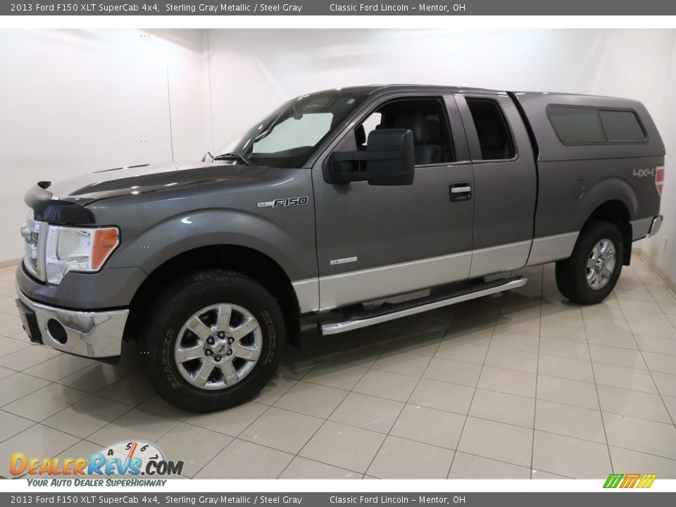 2013 Ford F150 XLT SuperCab 4x4 Sterling Gray Metallic / Steel Gray Photo #3