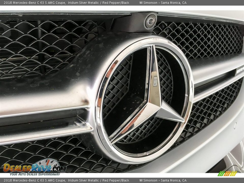 2018 Mercedes-Benz C 63 S AMG Coupe Iridium Silver Metallic / Red Pepper/Black Photo #32
