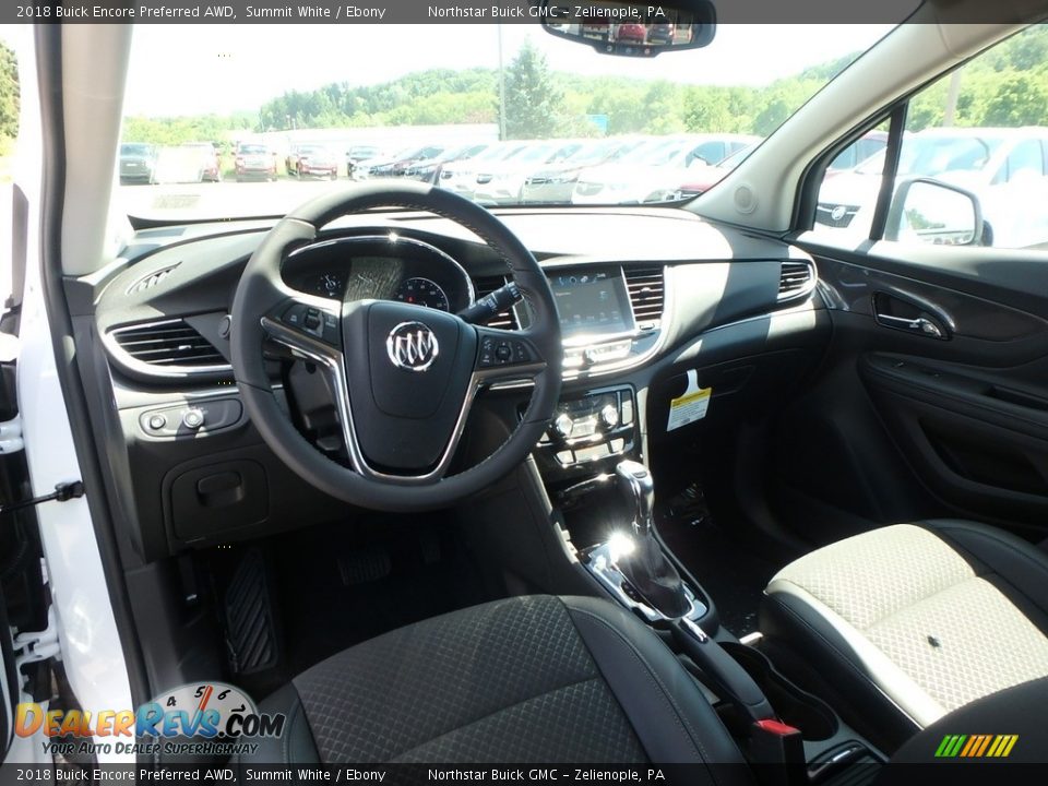 2018 Buick Encore Preferred AWD Summit White / Ebony Photo #13