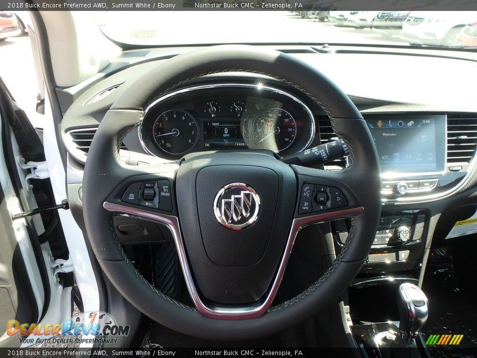2018 Buick Encore Preferred AWD Summit White / Ebony Photo #17