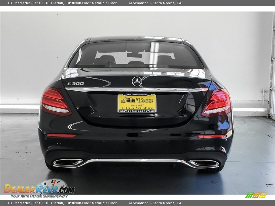 2018 Mercedes-Benz E 300 Sedan Obsidian Black Metallic / Black Photo #4