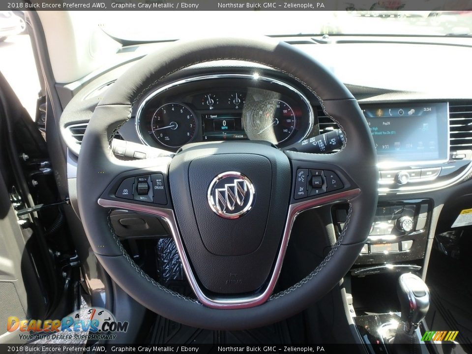 2018 Buick Encore Preferred AWD Graphite Gray Metallic / Ebony Photo #17