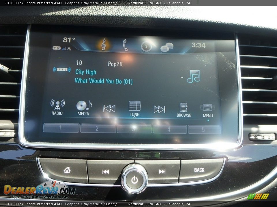 2018 Buick Encore Preferred AWD Graphite Gray Metallic / Ebony Photo #20