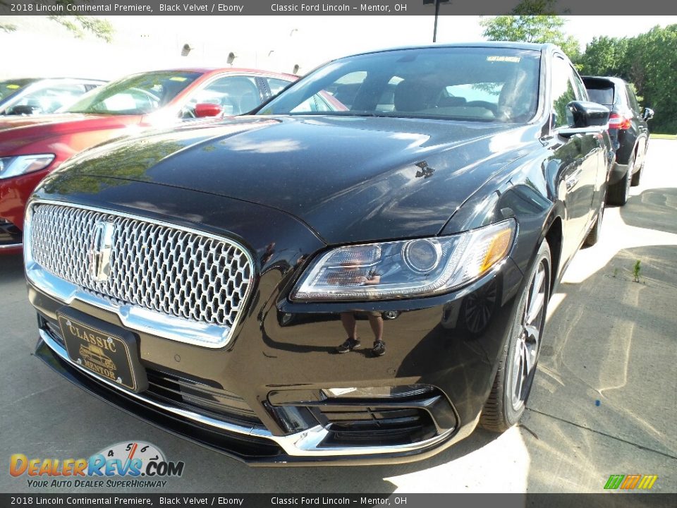 2018 Lincoln Continental Premiere Black Velvet / Ebony Photo #1