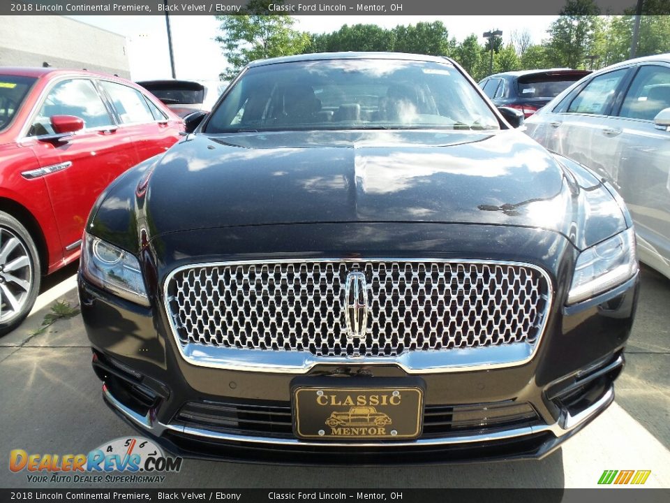 2018 Lincoln Continental Premiere Black Velvet / Ebony Photo #2