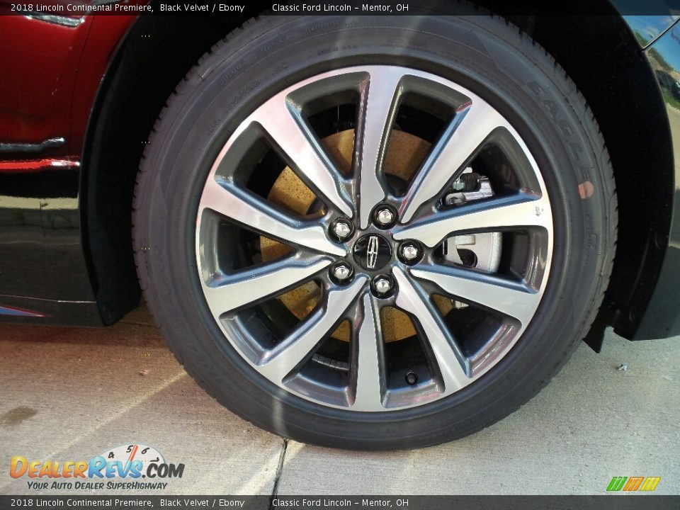 2018 Lincoln Continental Premiere Black Velvet / Ebony Photo #7