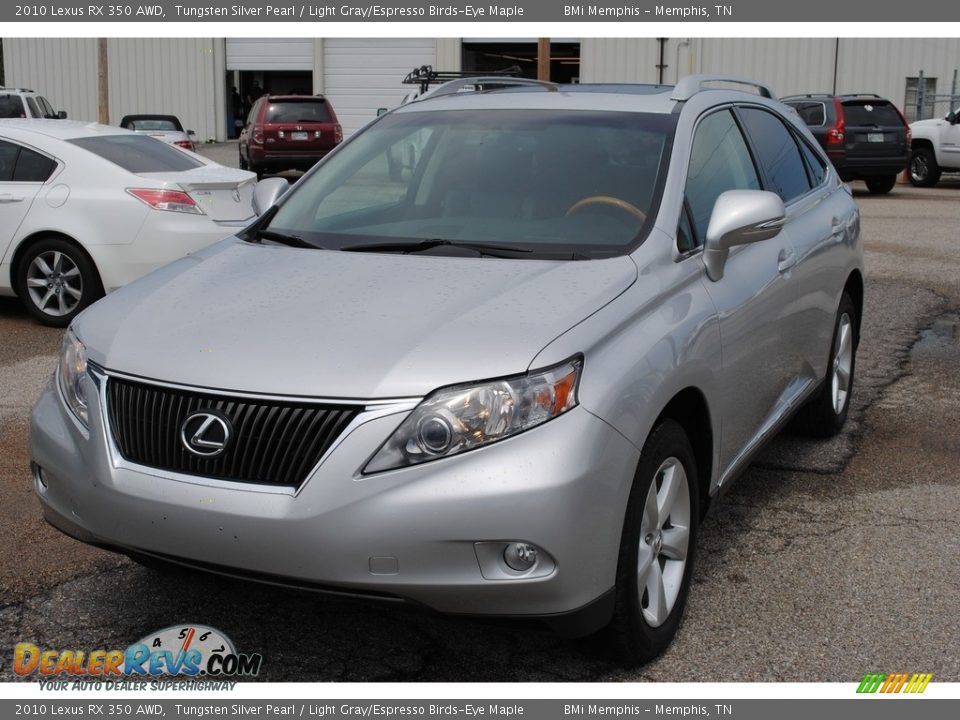 2010 Lexus RX 350 AWD Tungsten Silver Pearl / Light Gray/Espresso Birds-Eye Maple Photo #1