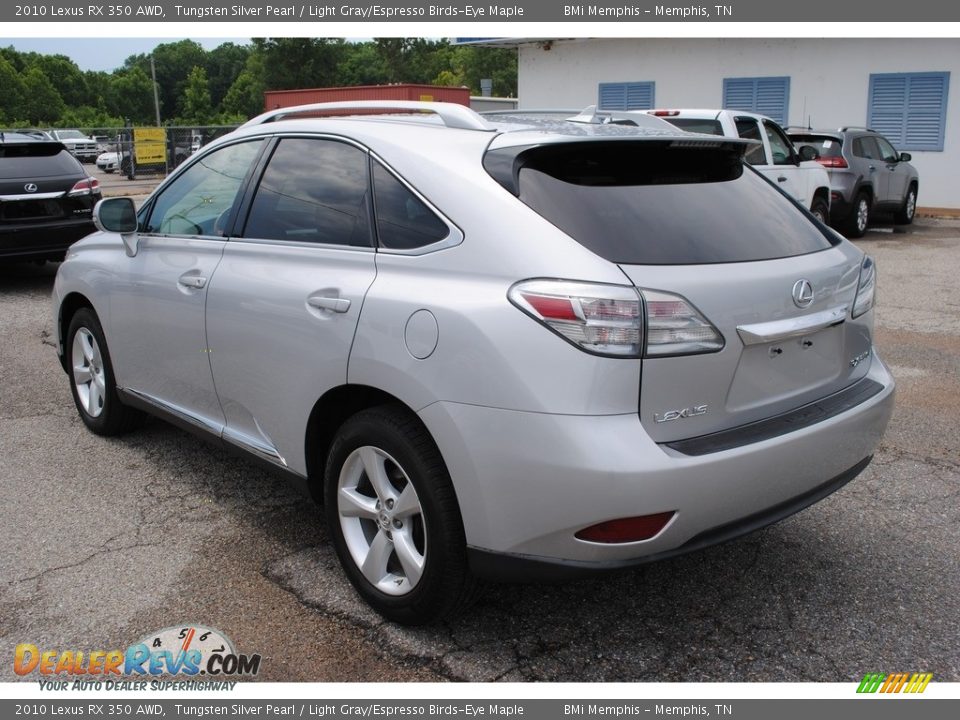 2010 Lexus RX 350 AWD Tungsten Silver Pearl / Light Gray/Espresso Birds-Eye Maple Photo #3