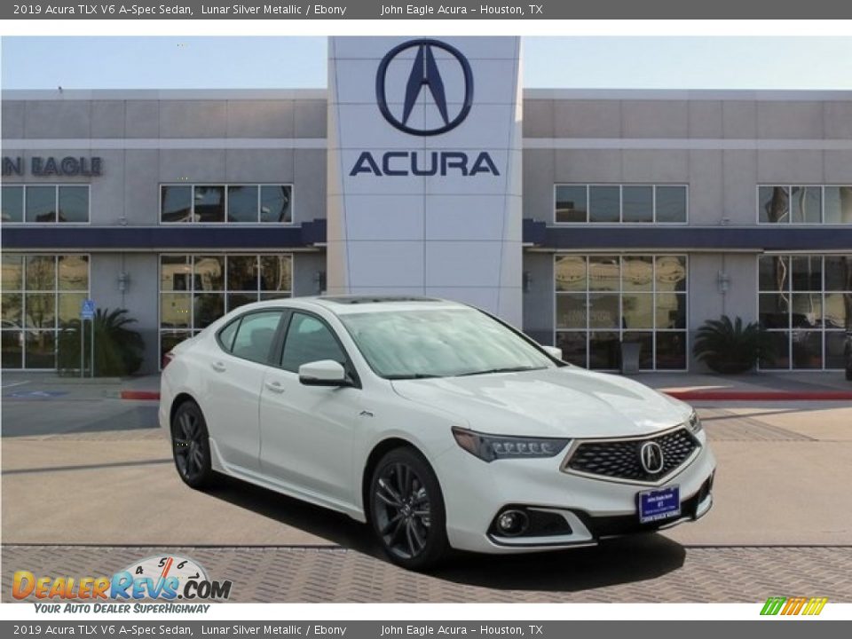 2019 Acura TLX V6 A-Spec Sedan Lunar Silver Metallic / Ebony Photo #1
