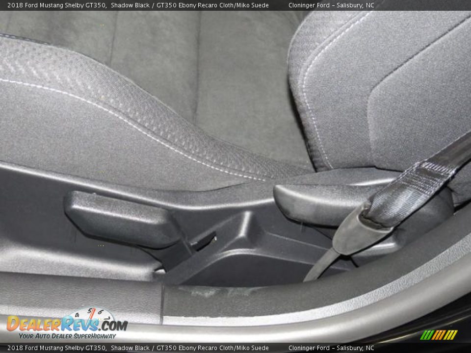 2018 Ford Mustang Shelby GT350 Shadow Black / GT350 Ebony Recaro Cloth/Miko Suede Photo #9