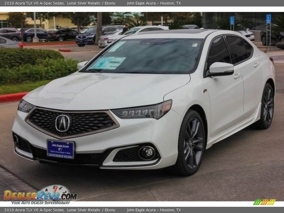 2019 Acura TLX V6 A-Spec Sedan Lunar Silver Metallic / Ebony Photo #3