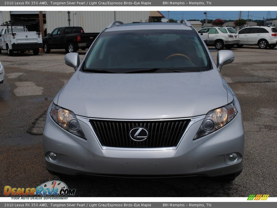 2010 Lexus RX 350 AWD Tungsten Silver Pearl / Light Gray/Espresso Birds-Eye Maple Photo #8