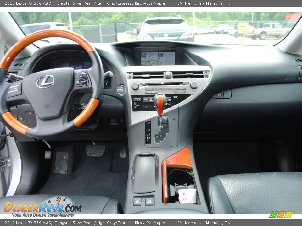 2010 Lexus RX 350 AWD Tungsten Silver Pearl / Light Gray/Espresso Birds-Eye Maple Photo #9