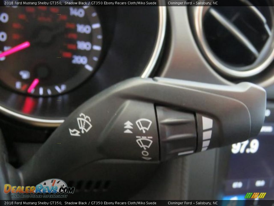 2018 Ford Mustang Shelby GT350 Shadow Black / GT350 Ebony Recaro Cloth/Miko Suede Photo #18