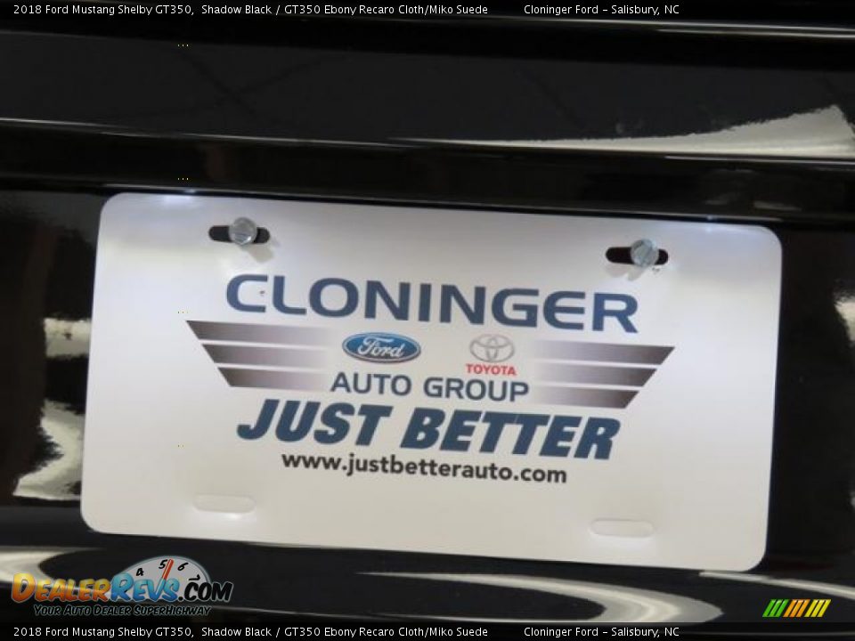 2018 Ford Mustang Shelby GT350 Shadow Black / GT350 Ebony Recaro Cloth/Miko Suede Photo #24