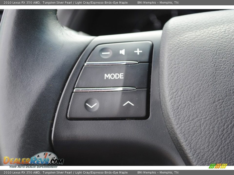 2010 Lexus RX 350 AWD Tungsten Silver Pearl / Light Gray/Espresso Birds-Eye Maple Photo #15